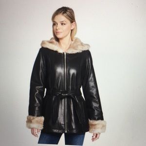 Wilson’s Leather Vintage Belted Leather Jacket
